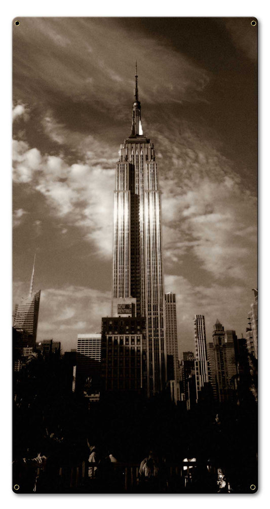 The Tower Vintage Sign, Oil & Petro, Metal Sign, Wall Art, 15 X 30 Inches