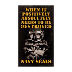 NSM001, Military, Metal Sign, Wall Art, 8 X 14 Inches
