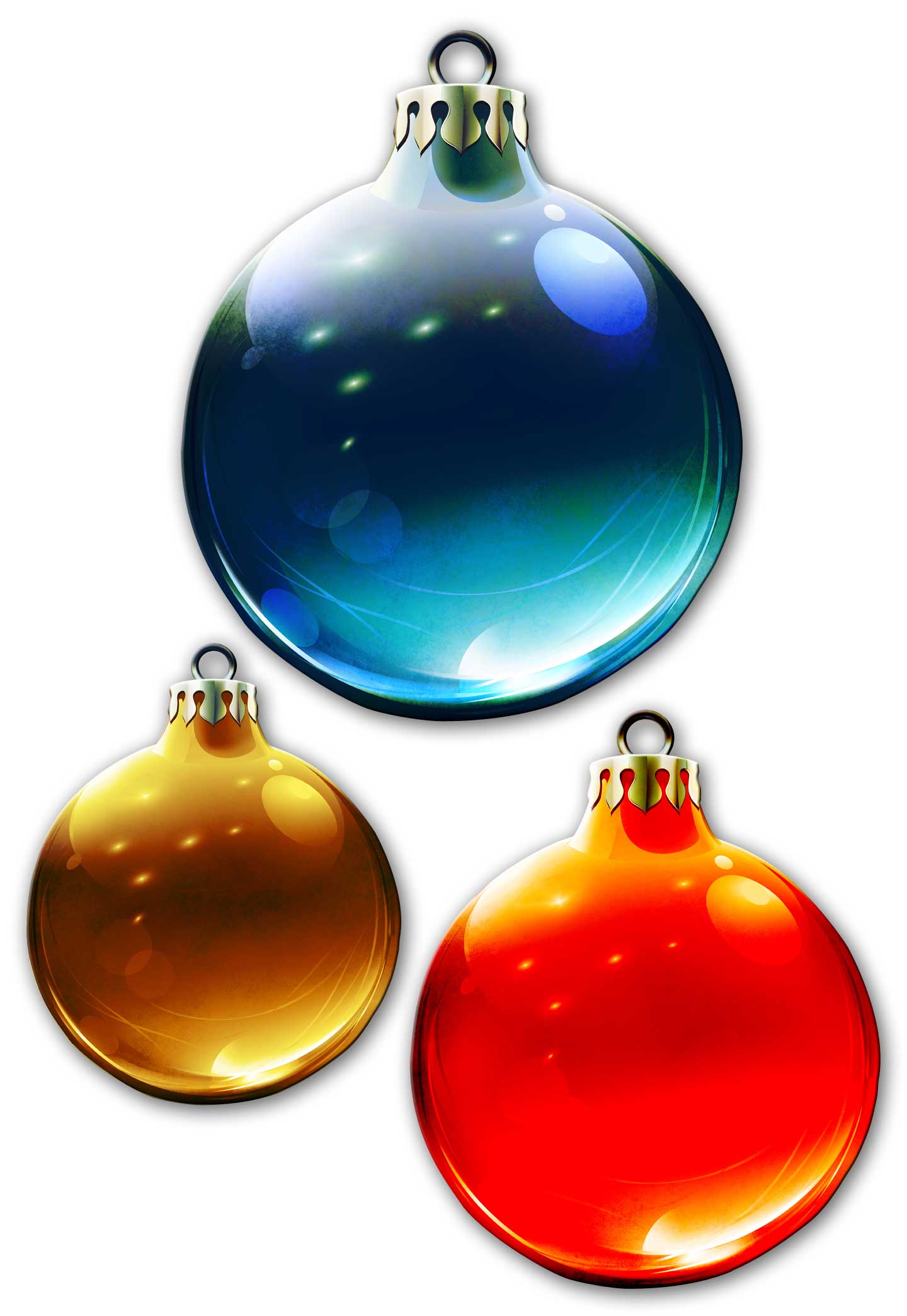 Christmas Ornaments 3PCS Vintage Sign, Seasonal, Metal Sign, Wall Art, 14 X 16 Inches