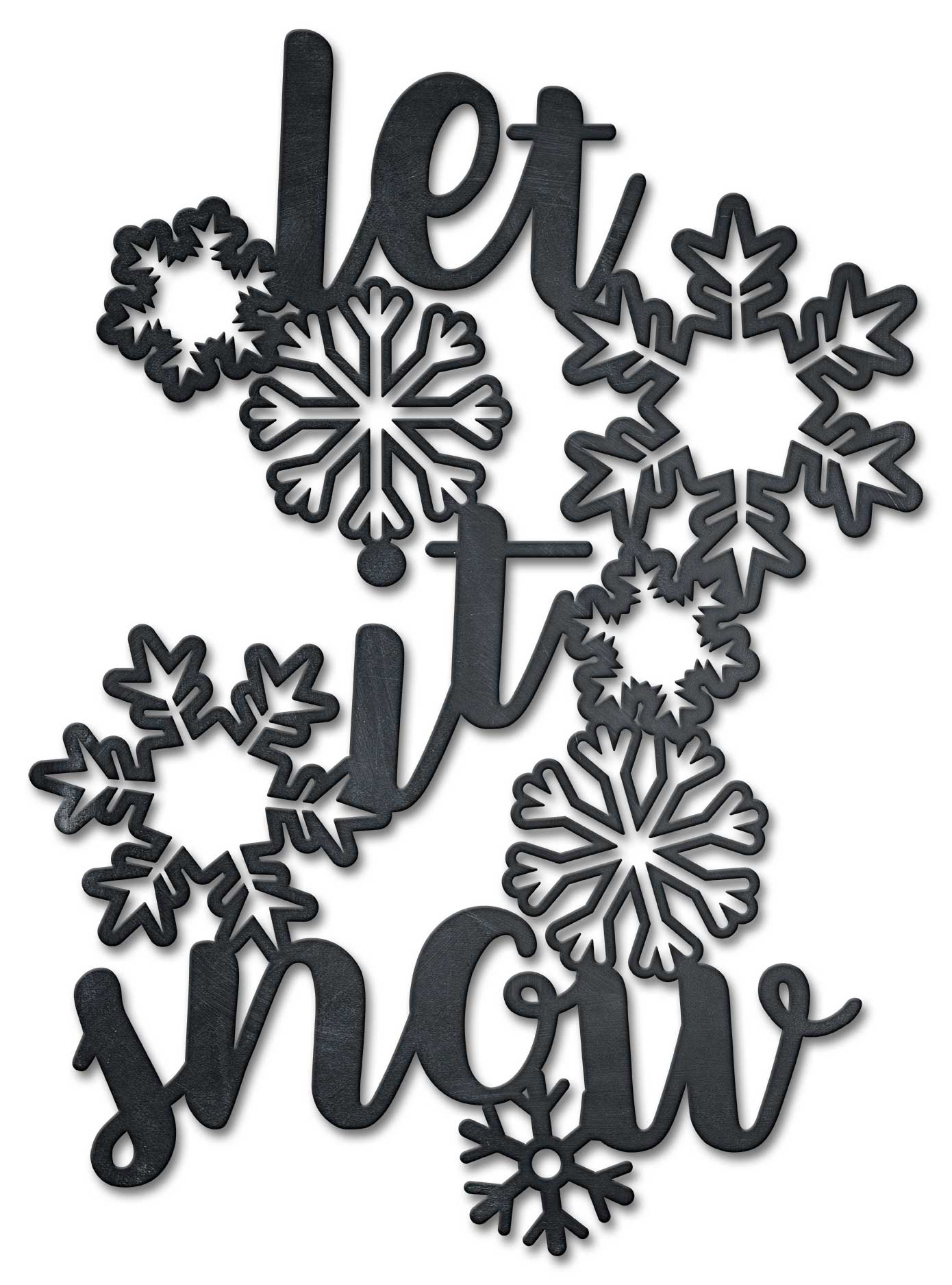 Let It Snow Vintage Sign, Seasonal, Metal Sign, Wall Art, 18 X 25 Inches