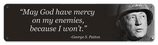 George S Patton Quote Vintage Sign, Military, Metal Sign, Wall Art, 20 X 5 Inches