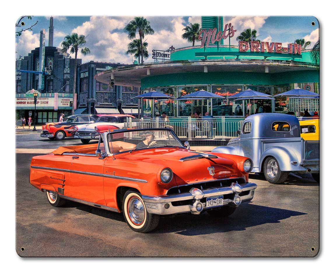 Sunday Cruise Vintage Sign, Automotive, Metal Sign, Wall Art, 15 X 12 Inches