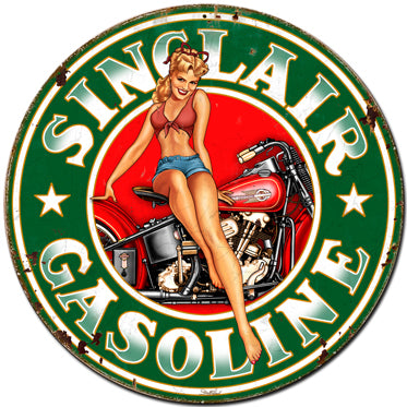 Sinclair Gasoline Vintage Sign, Oil & Petro, Metal Sign, Wall Art, 30 X 30 Inches