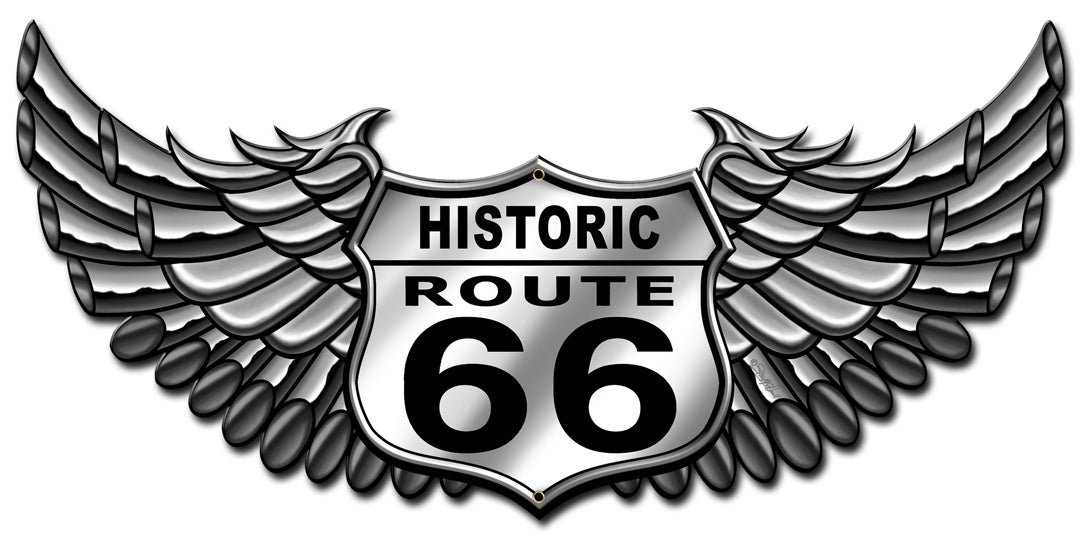 66 Bike Vintage Sign, Other, Metal Sign, Wall Art, 30 X 15 Inches