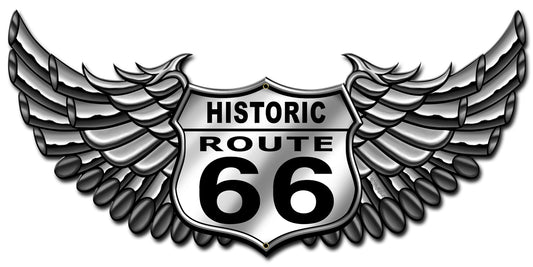 66 Bike Vintage Sign, Other, Metal Sign, Wall Art, 30 X 15 Inches