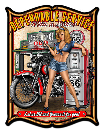 Dependable Vintage Sign, Other, Metal Sign, Wall Art, 24 X 33 Inches