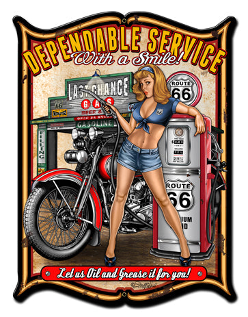 Dependable Vintage Sign, Other, Metal Sign, Wall Art, 18 X 24 Inches