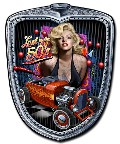 Marilyn Grill Vintage Sign, Other, Metal Sign, Wall Art, 15 X 18 Inches