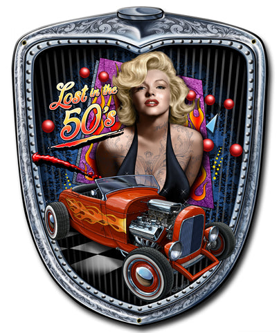 Marilyn Grill Vintage Sign, Other, Metal Sign, Wall Art, 11 X 14 Inches