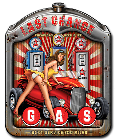 Last Chance Vintage Sign, Other, Metal Sign, Wall Art, 11 X 14 Inches