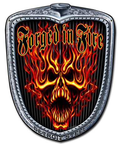 Forged Grill Vintage Sign, Other, Metal Sign, Wall Art, 15 X 18 Inches