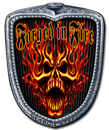 Forged Grill Vintage Sign, Other, Metal Sign, Wall Art, 11 X 14 Inches