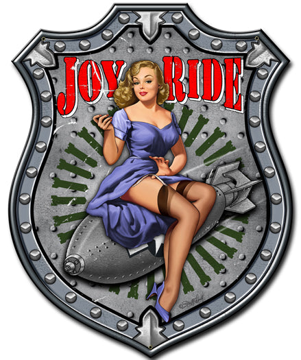 Joy Ride Vintage Sign, Other, Metal Sign, Wall Art, 14 X 18 Inches
