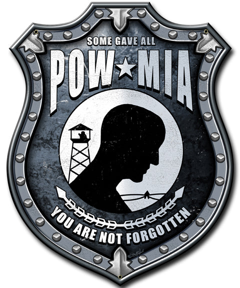 POW MIA Vintage Sign, Other, Metal Sign, Wall Art, 10 X 14 Inches
