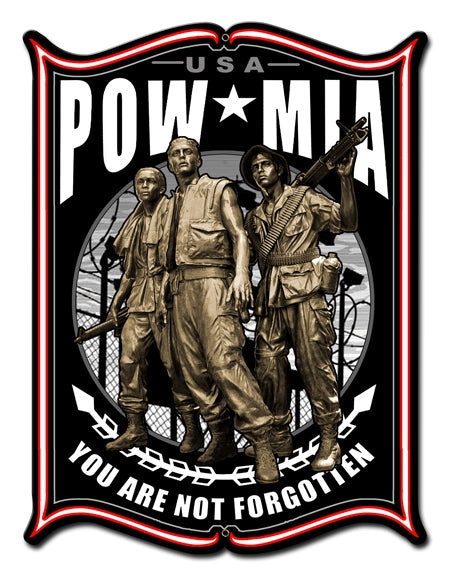 POW Vintage Sign, Other, Metal Sign, Wall Art, 18 X 24 Inches