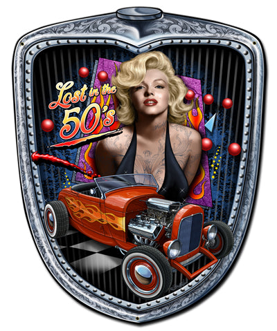 Marilyn Grill Vintage Sign, Other, Metal Sign, Wall Art, 24 X 30 Inches