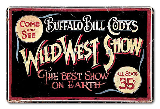 Wild BIll Vintage Sign, Other, Metal Sign, Wall Art, 18 X 12 Inches