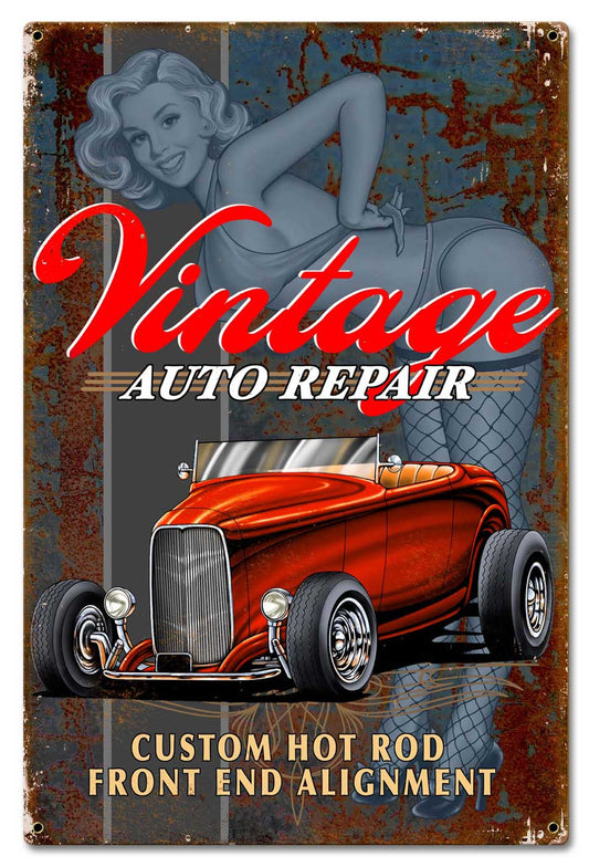 Vintage Vintage Sign, Other, Metal Sign, Wall Art, 16 X 24 Inches