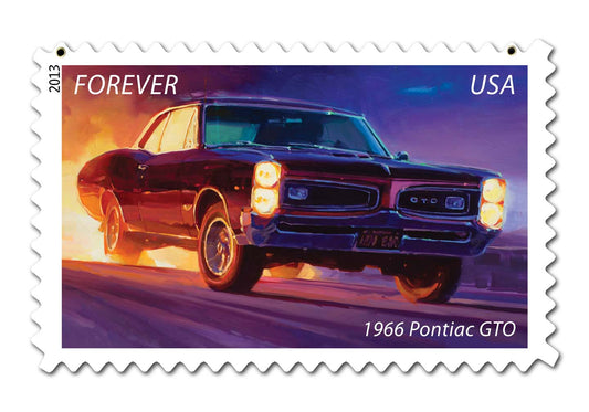 GTO Stamp Vintage Sign, US Postal Service, Metal Sign, Wall Art, 18 X 12 Inches