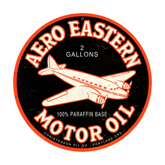 Aero Eastern Vintage Sign, Aviation, Metal Sign, Wall Art, 28 X 28 Inches