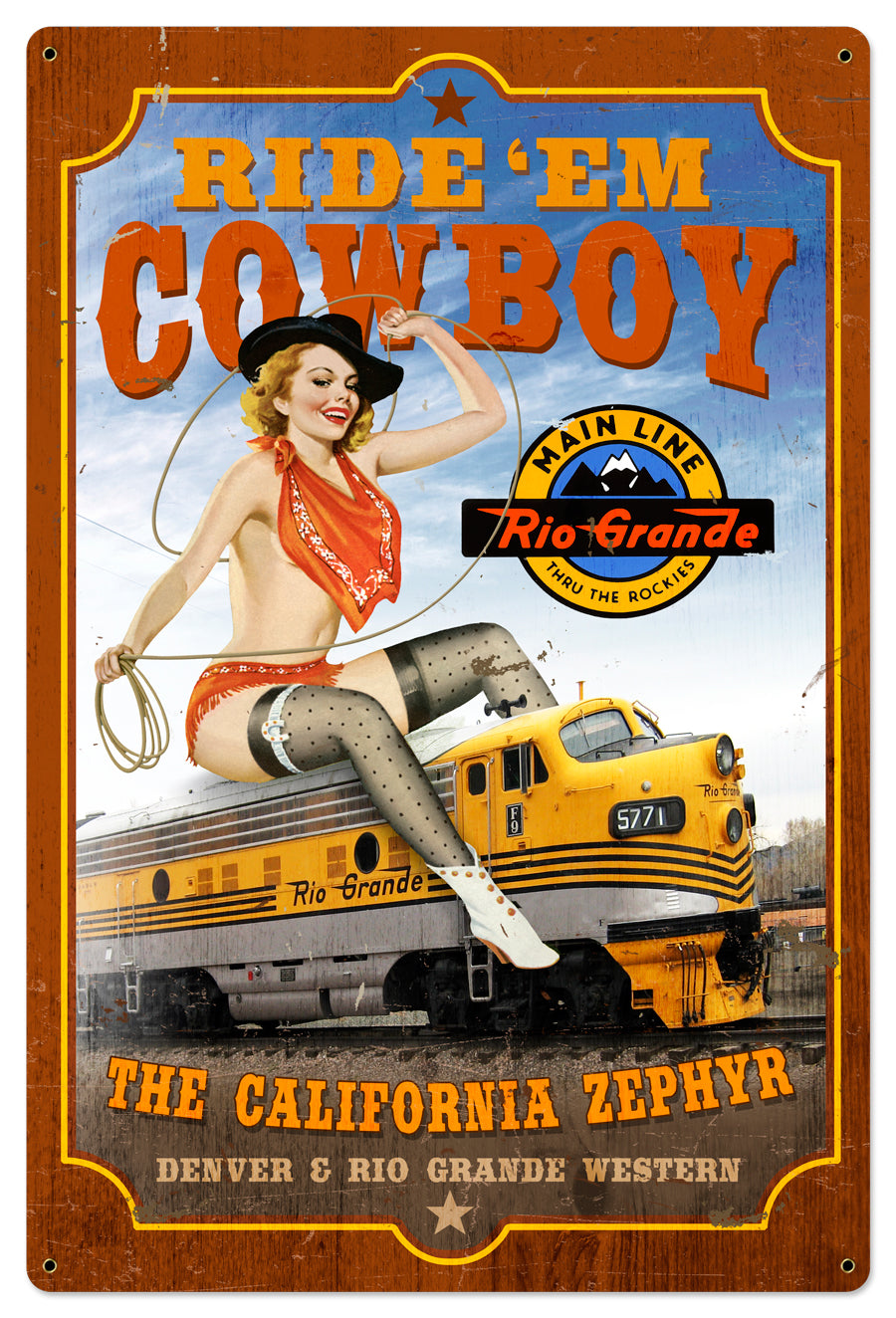 24 X 36 - Satin Sign - Super Chief Vintage Sign, Trains, Metal Sign, Wall Art, 24 X 36 Inches