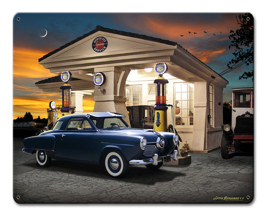 1950 Studebaker, Automotive, Metal Sign, Wall Art, 15 X 12 Inches