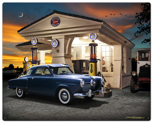 1950 Studebaker, Automotive, Metal Sign, Wall Art, 24 X 30 Inches