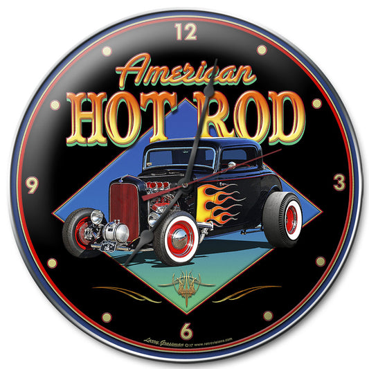 American Hot Rod '32, Automotive, Metal Sign, Wall Art, 14 X 14 Inches