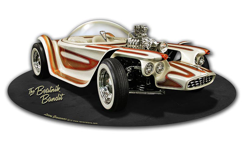 1961 Beatnik Bandit, Automotive, Metal Sign, Wall Art, 15 X 7 Inches