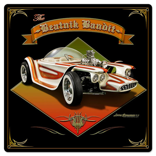 1961 Beatnik Bandit, Automotive, Metal Sign, Wall Art, 24 X 24 Inches