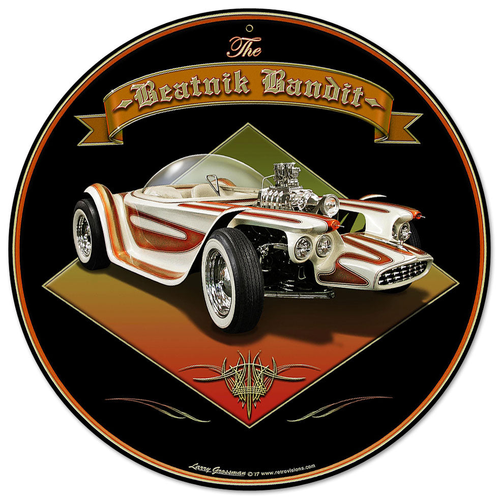 1961 Beatnik Bandit, Automotive, Metal Sign, Wall Art, 14 X 14 Inches