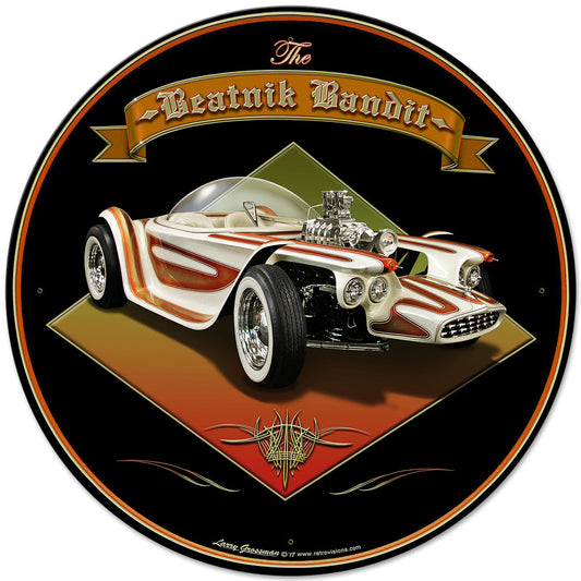 1961 Beatnik Bandit, Automotive, Metal Sign, Wall Art, 28 X 28 Inches