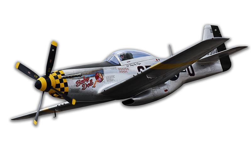 P-51 Mustang Cutout Vintage Sign, Aviation, Metal Sign, Wall Art, 19 X 8 Inches