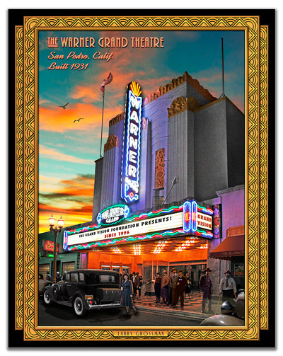 3-D Warner Grand Vintage Sign, 3-D, Metal Sign, Wall Art, 18 X 24 Inches