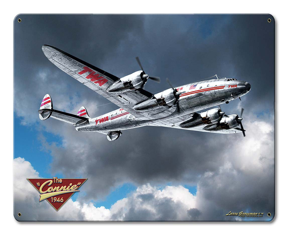 Connie, Automotive, Metal Sign, Wall Art, 15 X 12 Inches