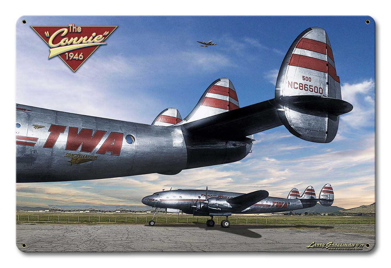 Connie 2, Automotive, Metal Sign, Wall Art, 18 X 12 Inches