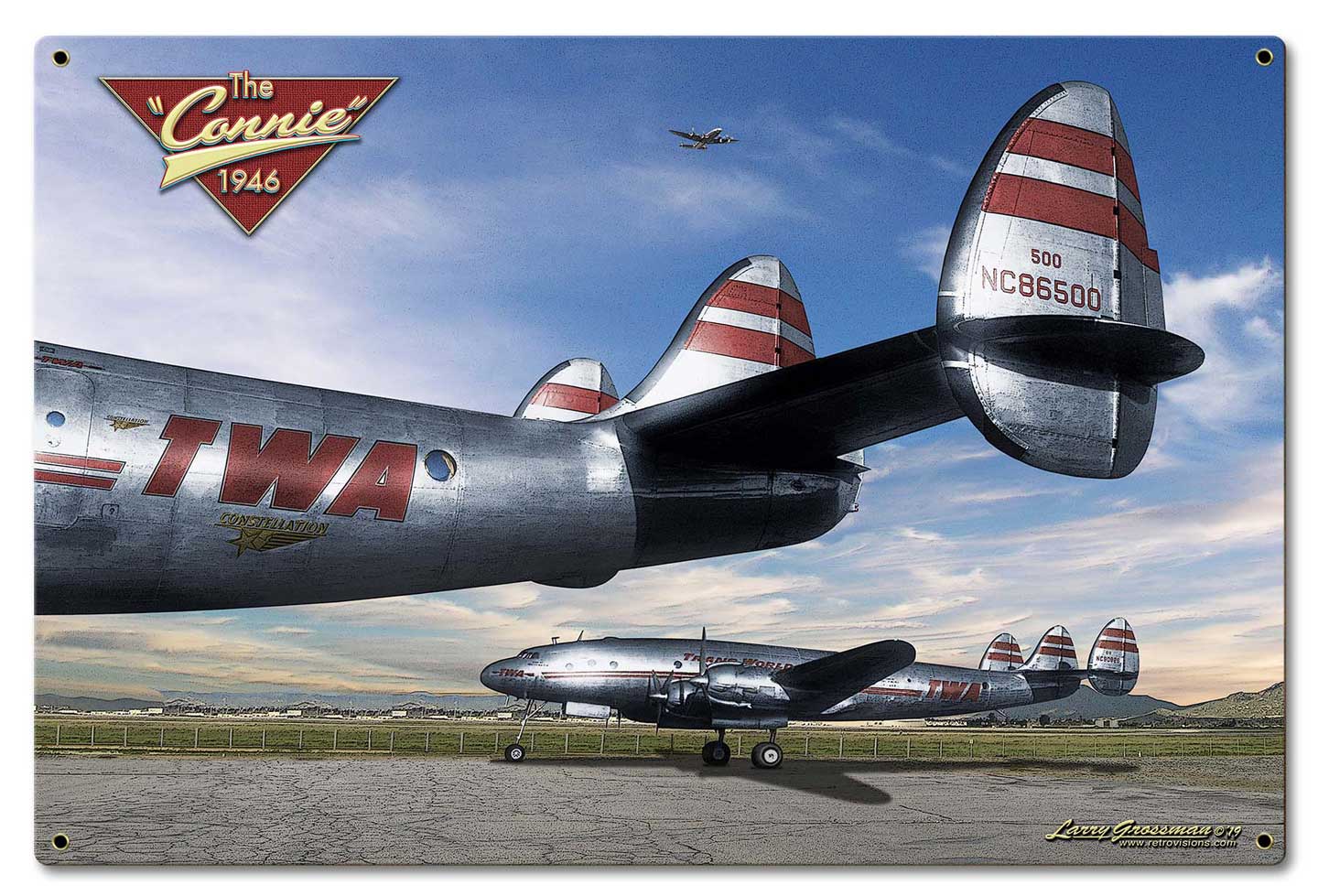 Connie 2, Automotive, Metal Sign, Wall Art, 24 X 16 Inches