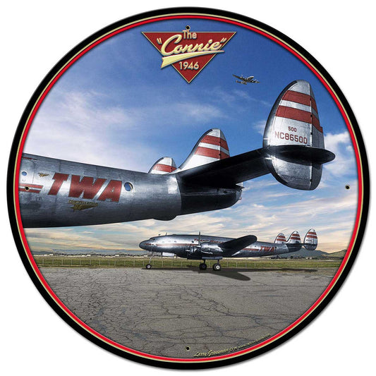 Connie 2, Automotive, Metal Sign, Wall Art, 28 X 28 Inches