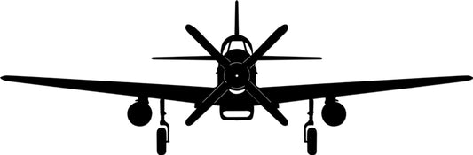 P51 Mustang Vintage Sign, Aviation, Metal Sign, Wall Art, 36 X 12 Inches