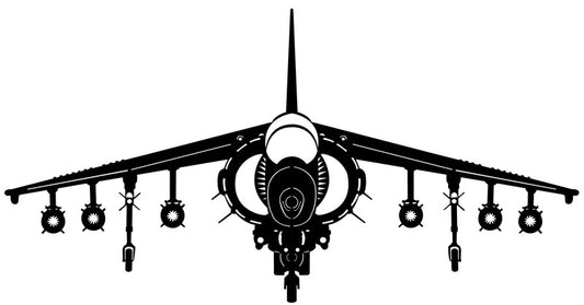 The Harrier Plane Vintage Sign, Aviation, Metal Sign, Wall Art, 40 X 20 Inches