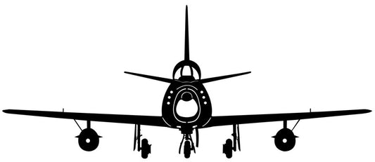 F86F Sabre Plane Vintage Sign, Aviation, Metal Sign, Wall Art, 46 X 16 Inches
