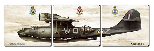 Catalina I, Aviation, Metal Sign, Wall Art, 16 X 14 Inches