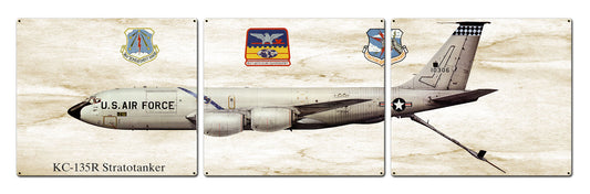 KC-135R Stratotanker, Aviation, Metal Sign, Wall Art, 16 X 14 Inches