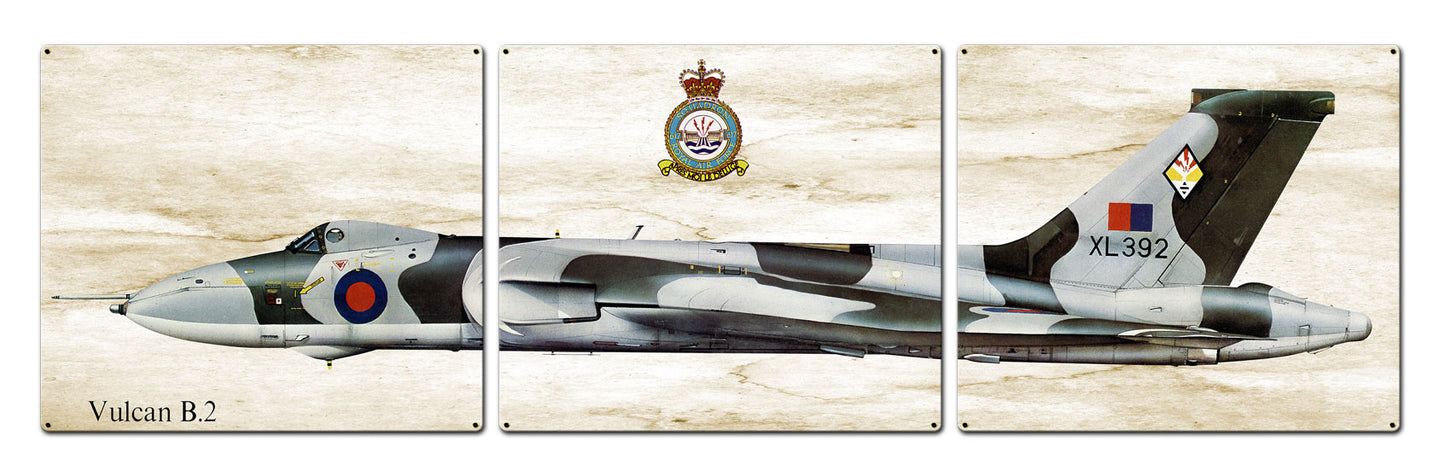Vulcan B.2, Aviation, Metal Sign, Wall Art, 16 X 14 Inches