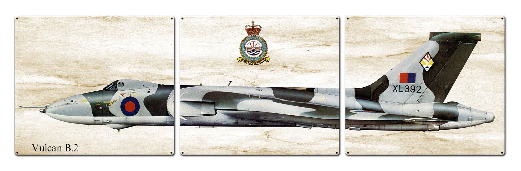 Vulcan B.2, Aviation, Metal Sign, Wall Art, 16 X 14 Inches