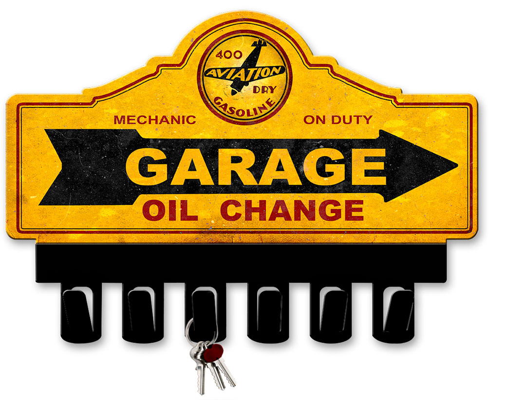 400 Aviation Dry Gasoline Key Hanger Vintage Sign, Aviation, Metal Sign, Wall Art, 14 X 10 Inches