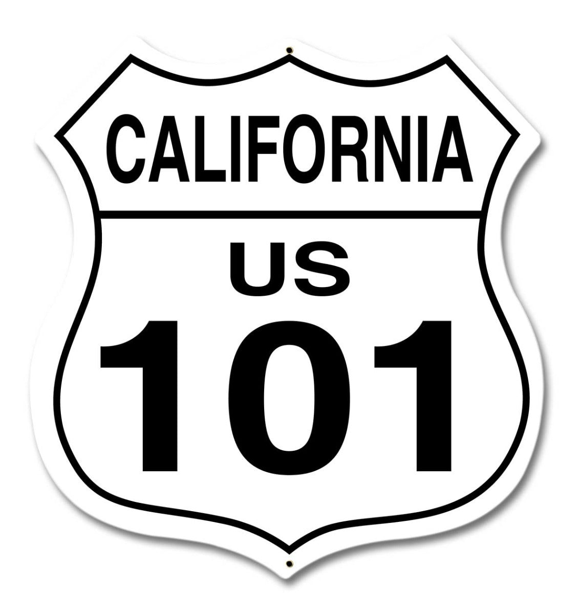 California Route 101, Street Signs, Metal Sign, Wall Art, 15 X 15 Inches