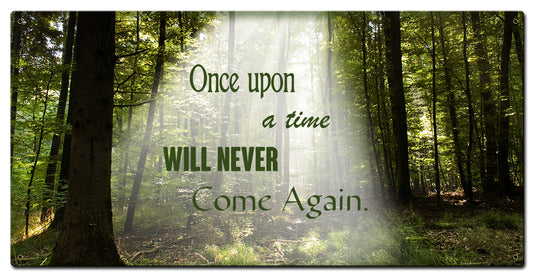 Once Upon A Time Vintage Sign, Home & Garden, Metal Sign, Wall Art, 36 X 18 Inches