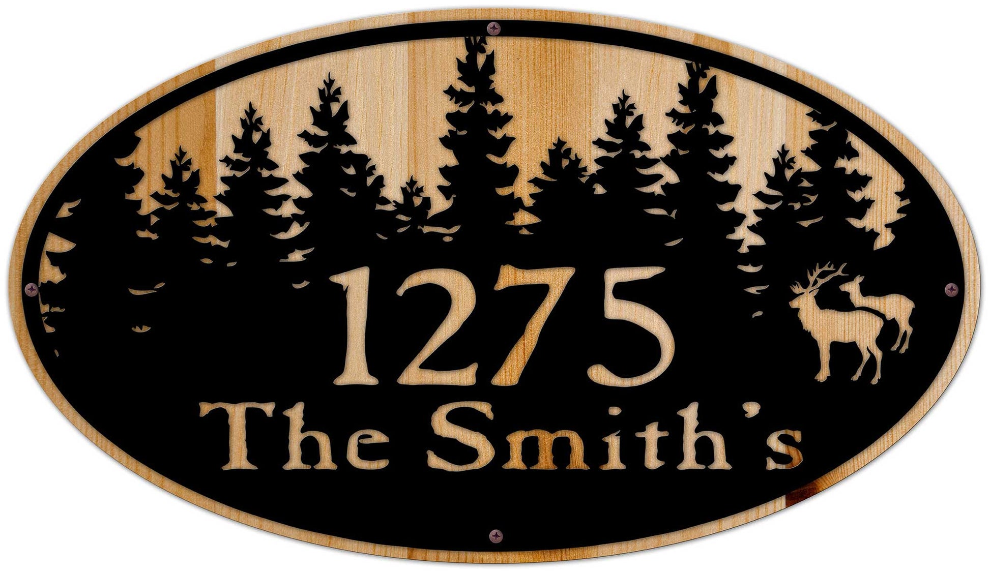Personalized Name Number, Home & Garden, Metal Sign, Wall Art, 28 X 16 Inches