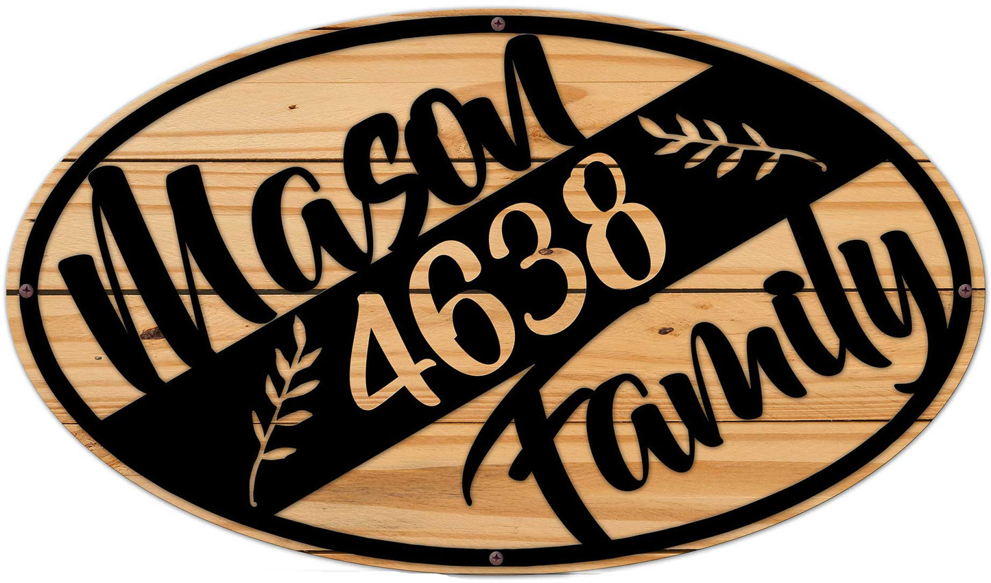 Diagonal Family Vintage Sign, Home & Garden, Metal Sign, Wall Art, 28 X 16 Inches